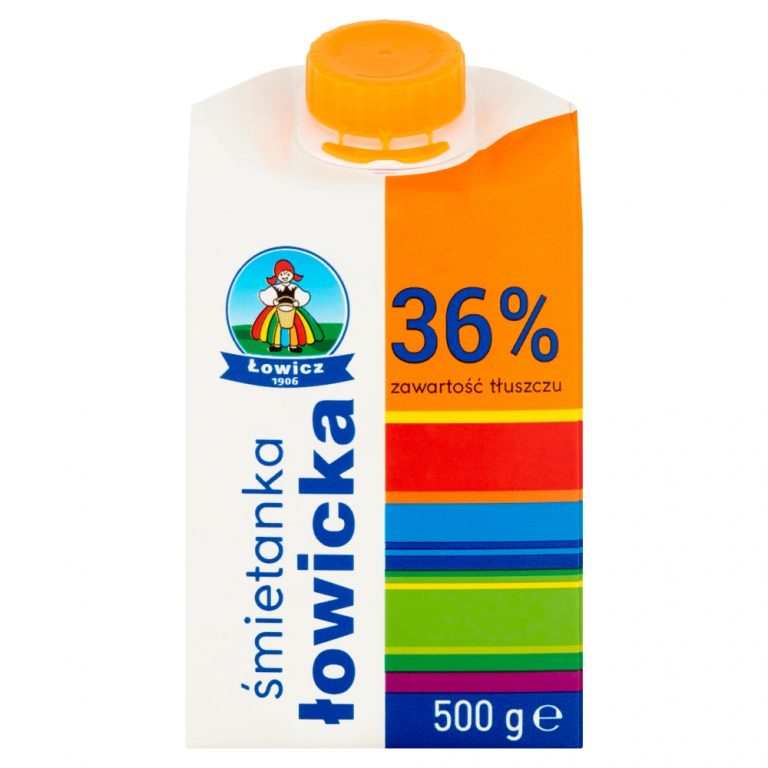 Łowicz Śmietanka łowicka UHT 36 500 g Delikatesy Dwójka