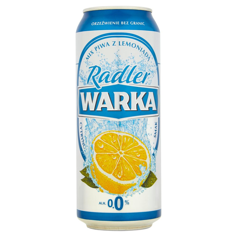 Warka Radler Piwo bezalkoholowe z lemoniadą cytrusową 500 ml puszka