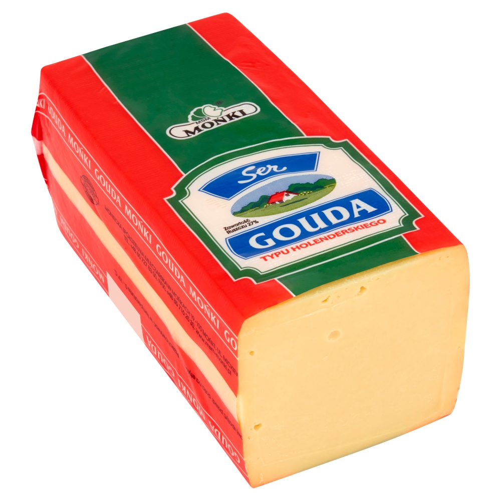 Mońki Gouda ser typu holenderskiego - Delikatesy Dwójka
