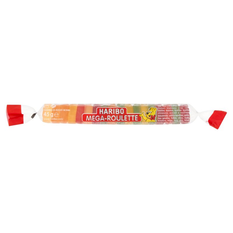 Haribo Mega-Roulette Żelki Owocowe 45 G - Delikatesy Dwójka