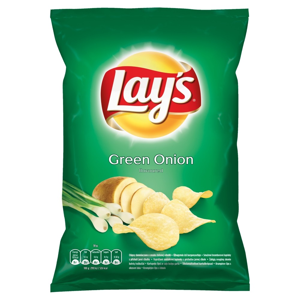 Lay's Chipsy ziemniaczane o smaku zielonej cebulki 70g - Delikatesy Dwójka