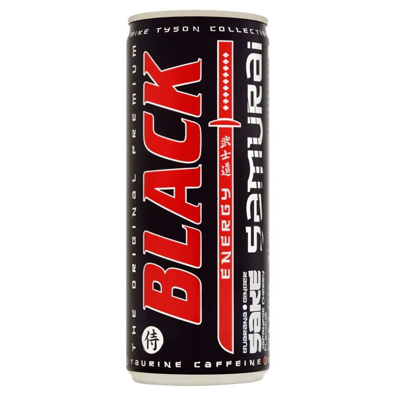 Black Energy Samurai Gazowany Napój Energetyzujący O Smaku Wiśni Imbiru I Sake 250 Ml 9644