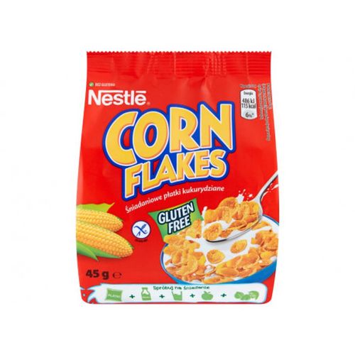 Nestlé Corn Flakes Śniadaniowe płatki kukurydziane 45g - Delikatesy Dwójka