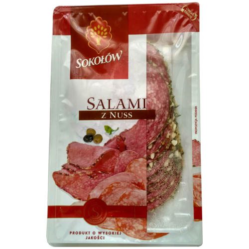 Sokołów Salami z nuss 100g Delikatesy Dwójka