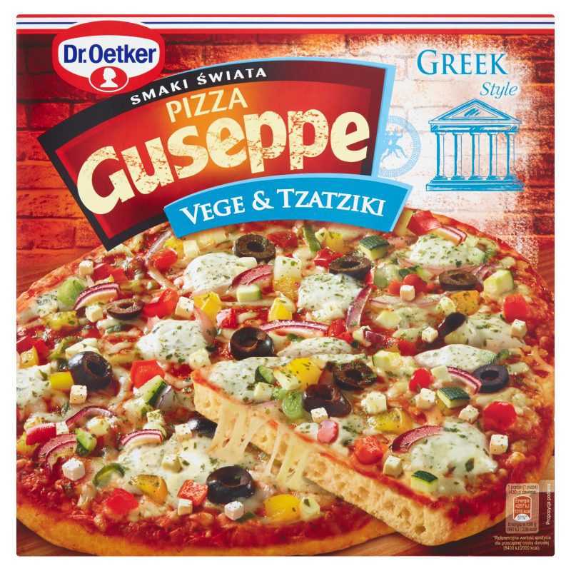 Dr. Oetker Guseppe Smaki Świata Pizza z warzywami i sosem tzatziki 430