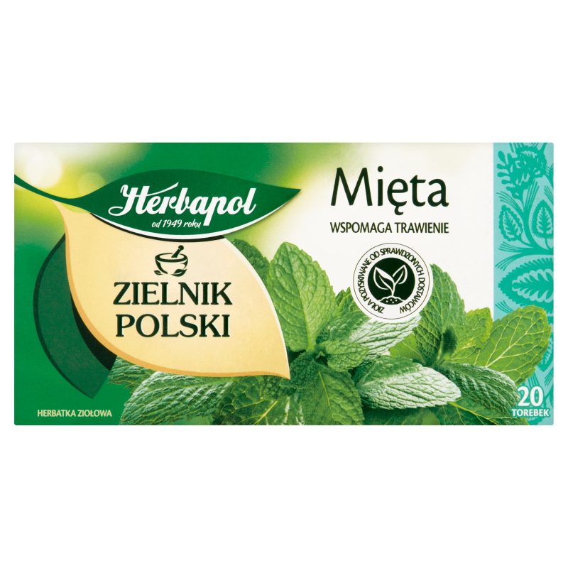 Herbapol Zielnik Polski Mięta Herbata Ziołowa 40 G (20 Torebek ...